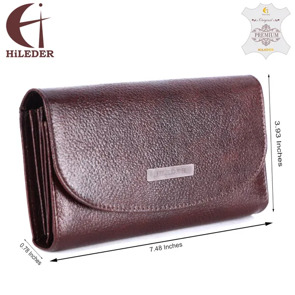 Genuine_Brown_Leather_Bi-fold_Purse_Wallet_for_Women_&_Girls