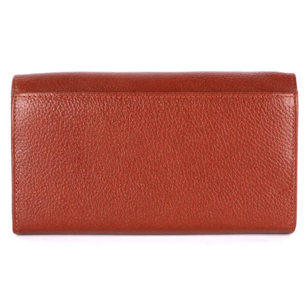 stylish_genuine_leather_bi-fold_purse_wallet_clutch_with_magnetic_clasp_closure_for_women_&_girls,_tan