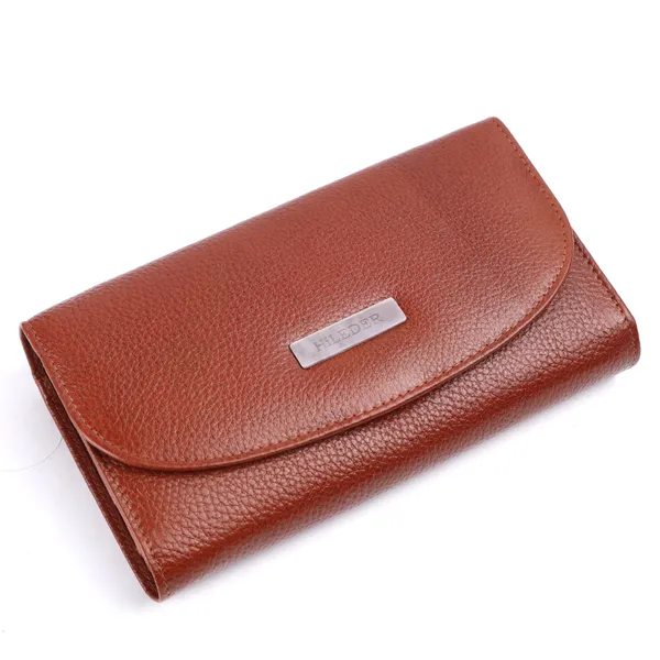 stylish_genuine_leather_bi-fold_purse_wallet_clutch_with_magnetic_clasp_closure_for_women_&_girls,_tan