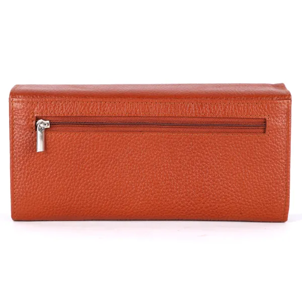 stylish_genuine_leather_purse_wallet_clutch_with_magnetic_clasp_closure_for_women_&_girls,_tan