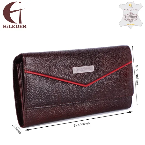 stylish_genuine_leather_purse_wallet_clutch_with_magnetic_closure_for_women_&_girls,_brown