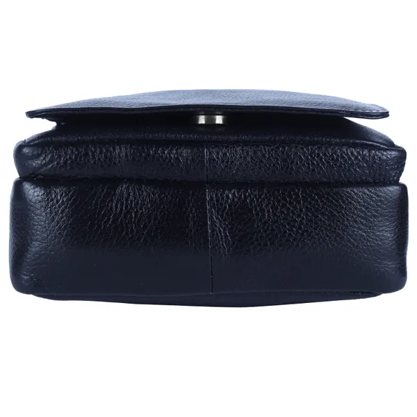 100%_genuine_leather_messenger_shoulder_9_inch_sling_cross_body_travel_office_tablet_flap_handbag,_men_women,_blue