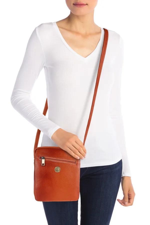 100%_genuine_leather_messenger_shoulder_9_inch_sling_cross_body_travel_office_tablet_flap_handbag,_men_women,_orange