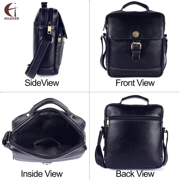 100%_pure_genuine_leather_messenger_9.5_inch_sling_cross_body_travel_office_tablet_buckle_bag_for_men_women,_blue