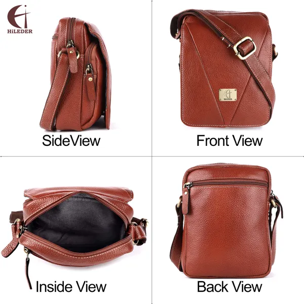 pure_genuine_leather_messenger_shoulder_7.5_inch_sling_cross_body_travel_office_tablet_bag_for_men_women_|_front_flap_with_v_design_|_tan