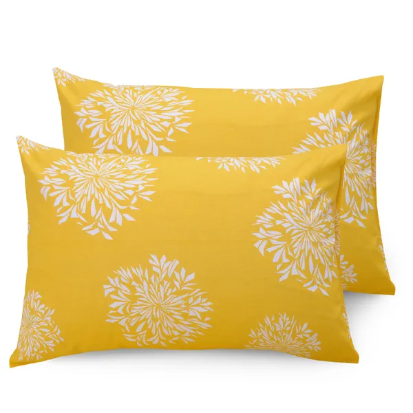 144_TC_Geometric_King_Size_Bedsheet_Cotton_with_2_Pillow_Covers_|_108_x_108_inches_|_Yellow