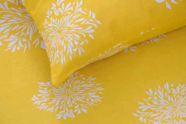 144_TC_Geometric_King_Size_Bedsheet_Cotton_with_2_Pillow_Covers_|_108_x_108_inches_|_Yellow