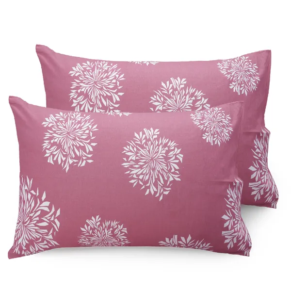 144_TC_Geometric_Bedsheet_for_Single_Bed_with_1_Pillow_Cover_-_White_&_Mauve