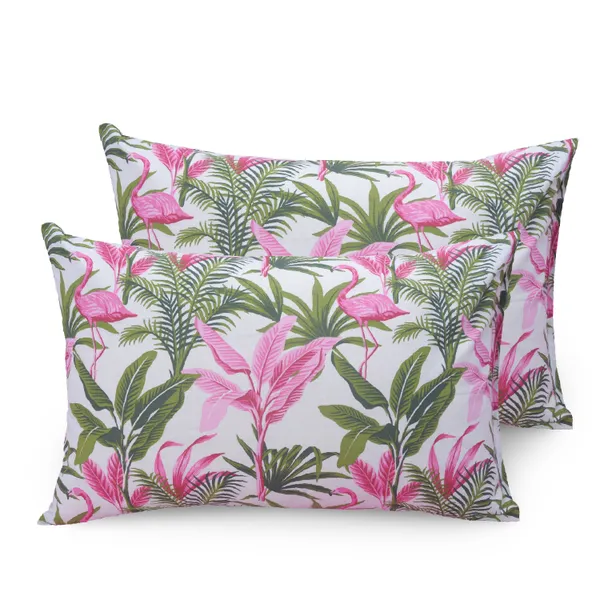 144_TC_Floral_Bed_sheet_for_Single_Set_Bed_with_Pillow_Cover_-_Pink,_Green_&_White