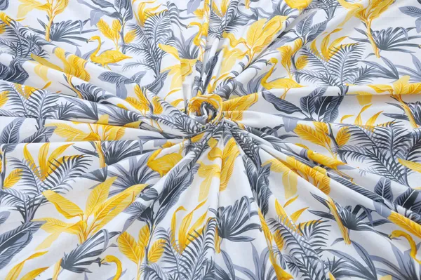 144_TC_Floral_King_Size_Bedsheet_Cotton_with_2_Pillow_Covers_|_108_x_108_inches_|_Yellow,_Grey_&_White