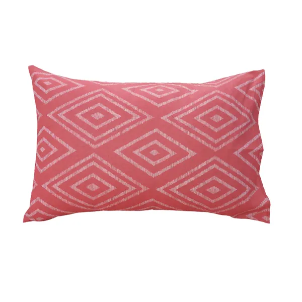 Geometric_Bed_sheet_for_Single_Set_Bed_with_Pillow_Cover_-_Peach_Pink__-_Thread_Count_144