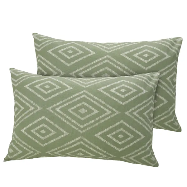 144_TC_Cotton_Bedsheets_for_King_Size_Bed_with_2_Pillow_Covers_|_108x108_inches_|_Sage_Green