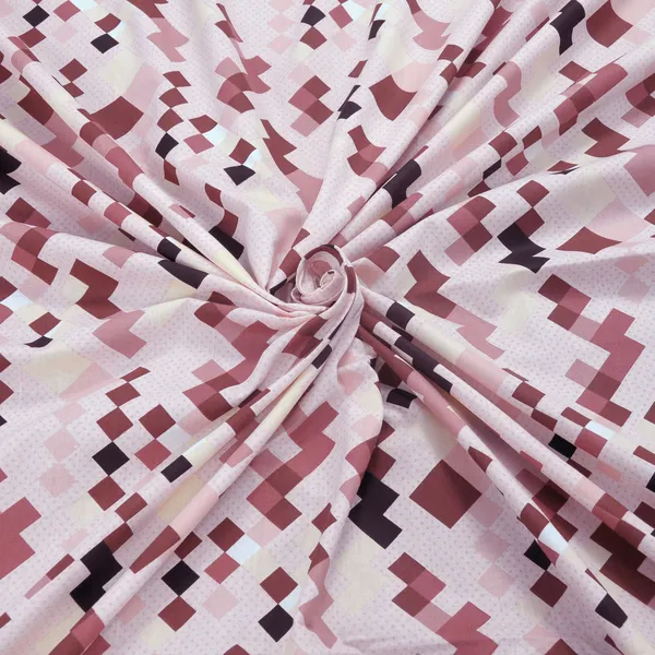 210_TC_Cotton_Bedsheet_for_Double_Bed_Cotton_with_2_Pillow_Covers_-_Brown,_Brick_&_White
