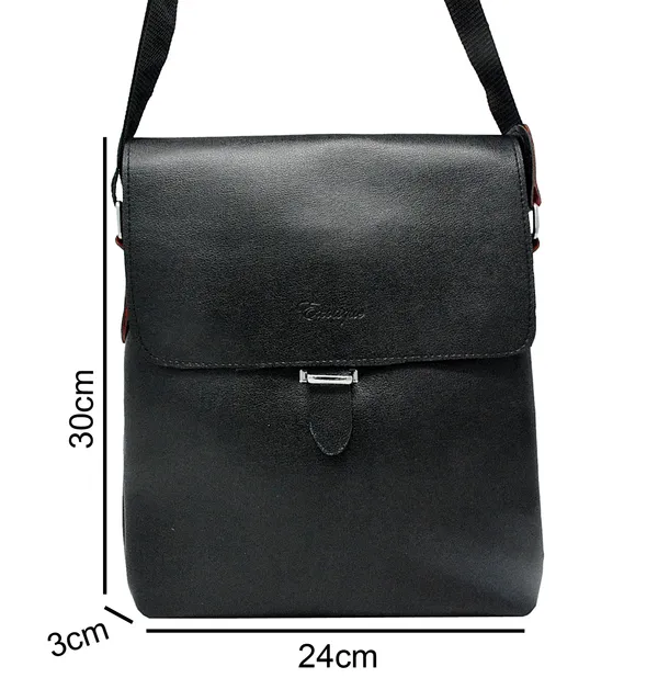 Exotique_Men's_Black_Cross-Body_Sling_Bag_(HM0002BK)