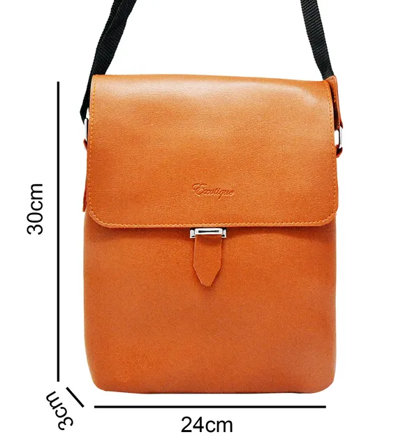Exotique_Men's_Tan_Cross-Body_Sling_Bag_(HM0002TN)