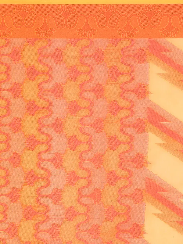 Mustard_Cotton_Blend_Banarasi_Sarees_For_Women