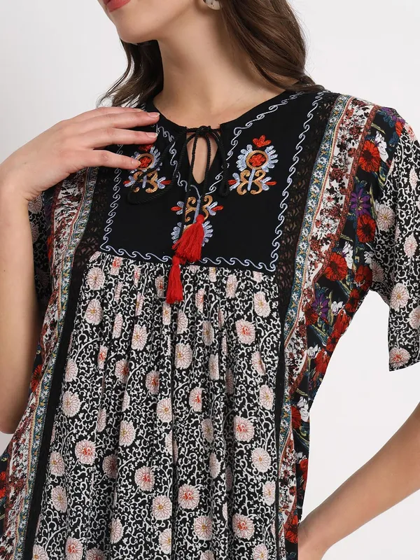 Black_Women_Flare_Casual_Regular_Western_Top