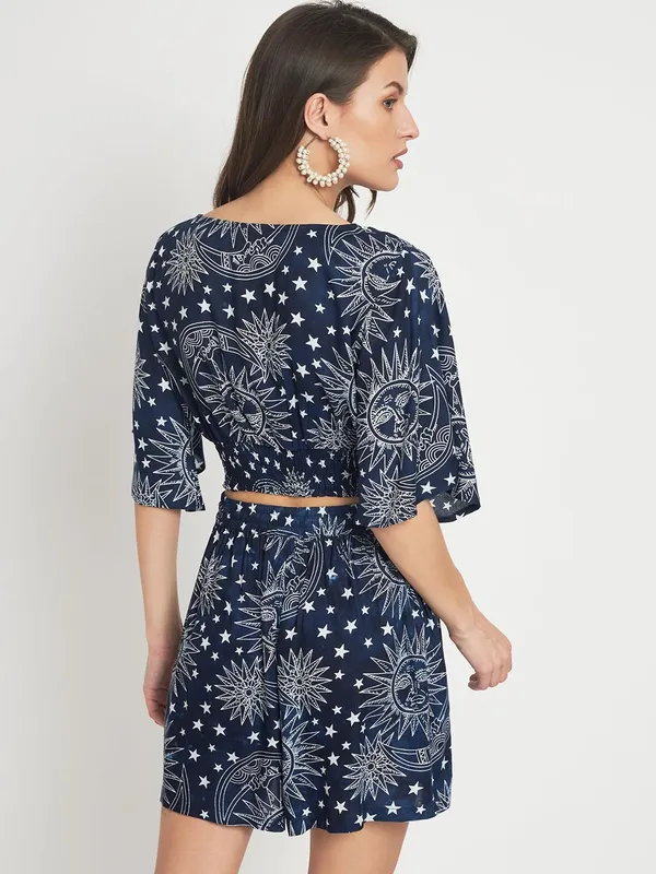 Blue_Styles_Beach_Wear_Co_Ord_Set_Two_Piece_Dress_Top_Short_For_Women