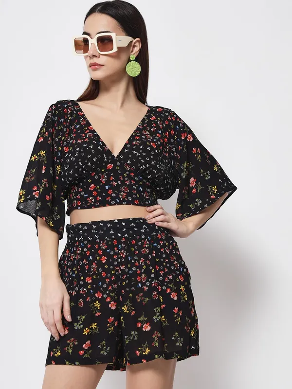 Multicolor_Styles_Beach_Wear_Co_Ord_Set_Two_Piece_Dress_Top_Short_For_Women