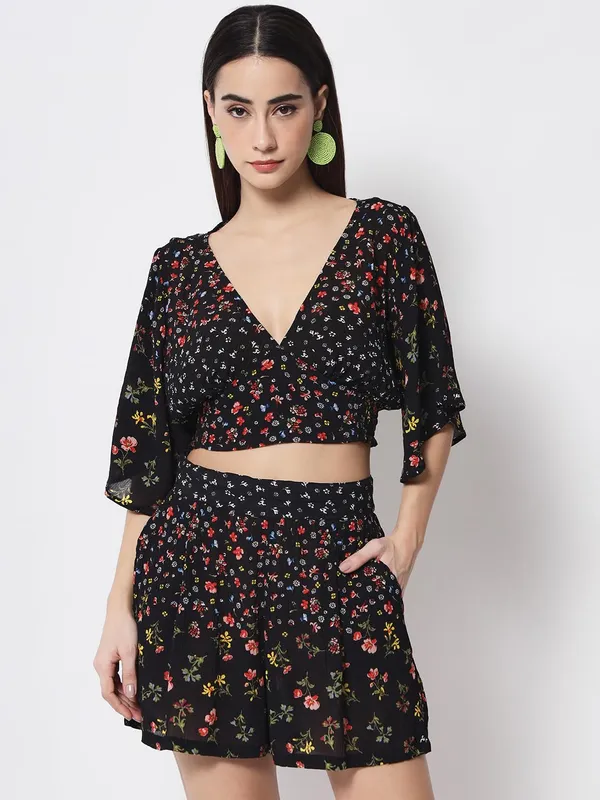 Multicolor_Styles_Beach_Wear_Co_Ord_Set_Two_Piece_Dress_Top_Short_For_Women