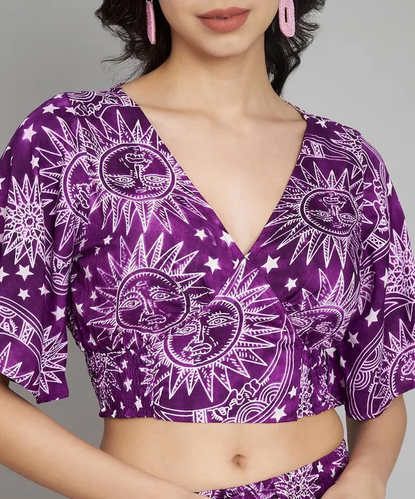 Purple_Styles_Beach_Wear_Co_Ord_Set_Two_Piece_Dress_Top_Short_For_Women