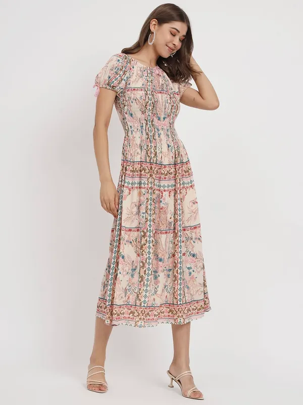 adjustable_elastic_round_neck,half_sleeves,_elastisiced_upper_bodice_,long_dress