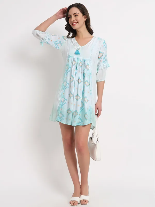 Multicolor_Women_Dress_Short_Stylish_Beachwear_Casual_Summer_Dress_Trendy_Collage_Regular,Office_Collage_Wear_For_Girls