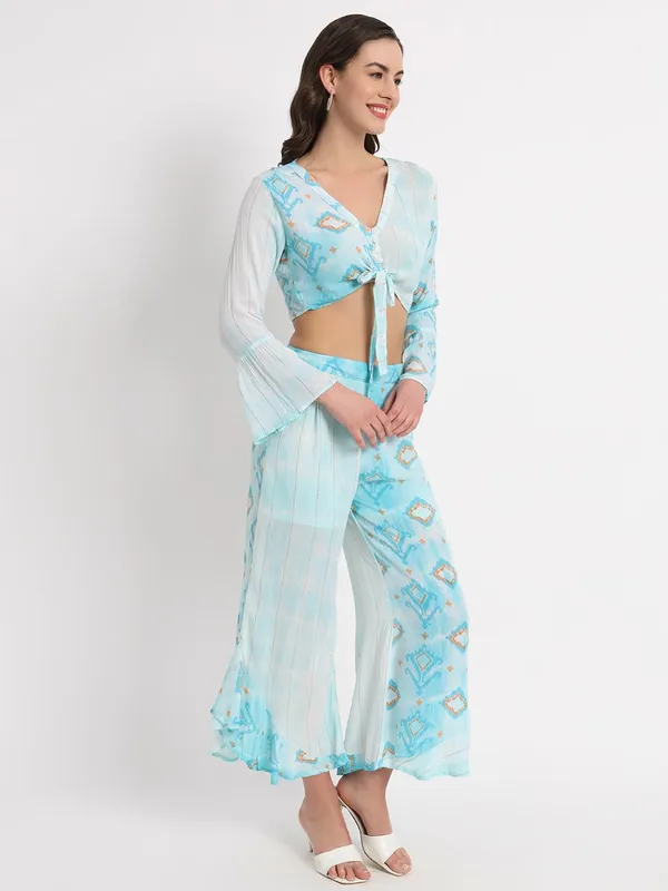 Blue_Women_Printed_Tunic_Kurta_Pajama_Pant_Set