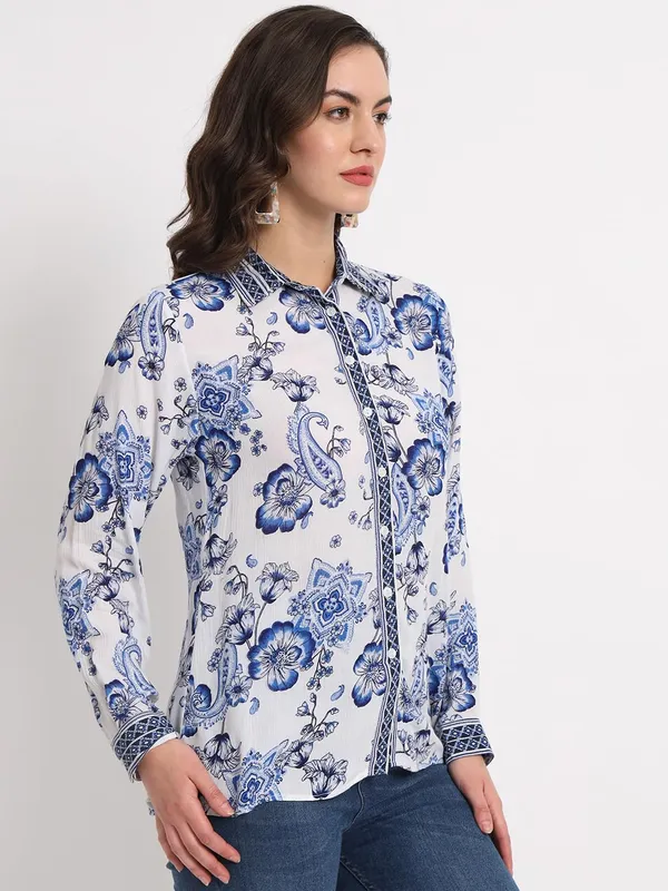 Multicolor_Women_Classic_Button-Down_Women_Shirt_-_Casual_Office_Wear