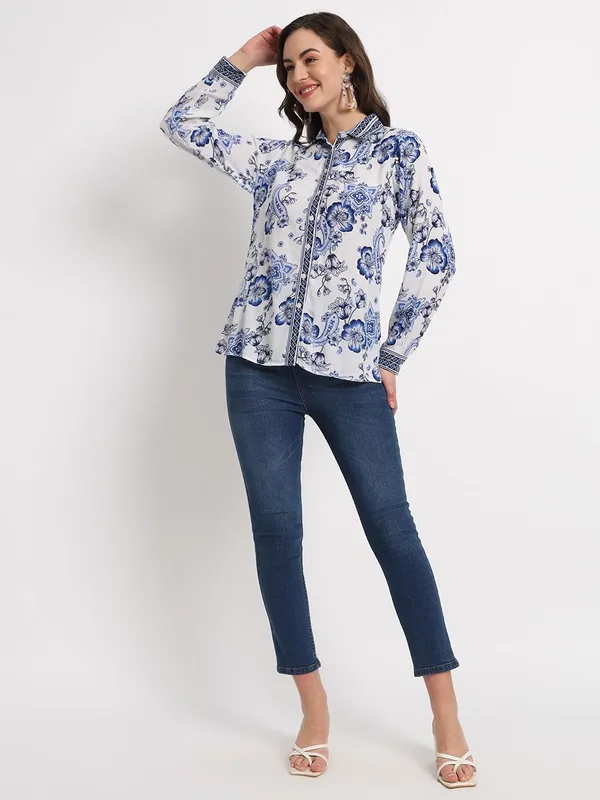 Multicolor_Women_Classic_Button-Down_Women_Shirt_-_Casual_Office_Wear