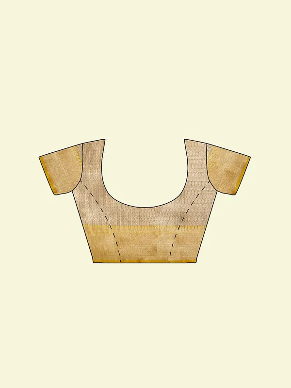 Beige_Cotton_Blend_Banarasi_Sarees_For_Women