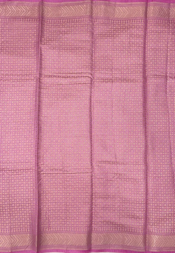 Humairah_Pure_Handloom_Light_Purple_Cotton_Silk_Zari_Booti_with_Rangkaat_Banarasi_Zari_Hand_Painted_Floral_Pallu_and_Zari_Border_with_Light_Purple_Blouse