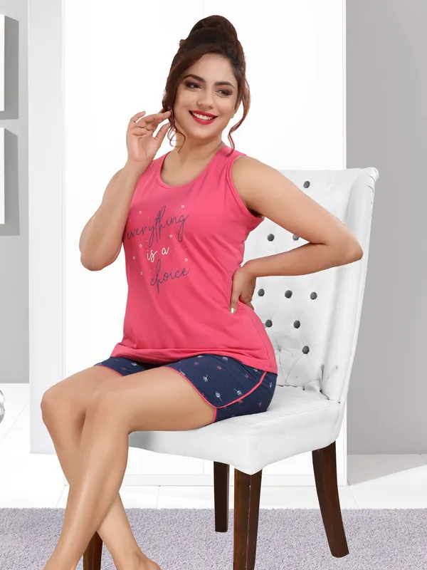 Pink_Cotton_Blend_Printed_Co-Ords_Set_For_Women