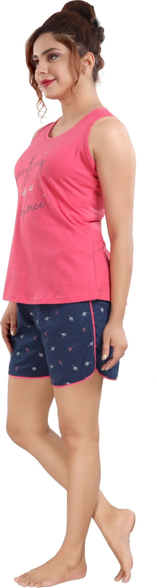 Pink_Cotton_Blend_Printed_Co-Ords_Set_For_Women