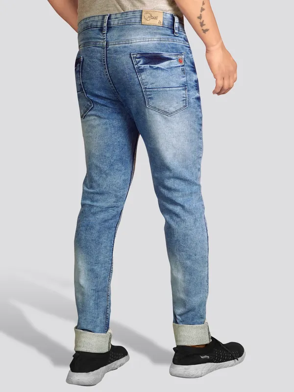 Men's_Light_Blue_Stretchable_100%_Cotton_Slim_fit_Jeans