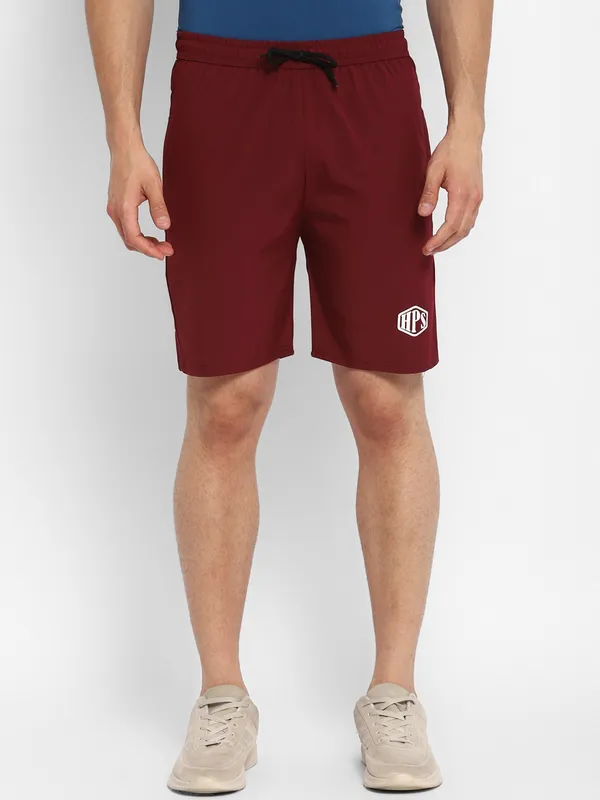 HPS_Sports_Running_Mens_Maroon_Shorts