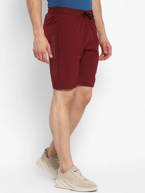 HPS_Sports_Running_Mens_Maroon_Shorts