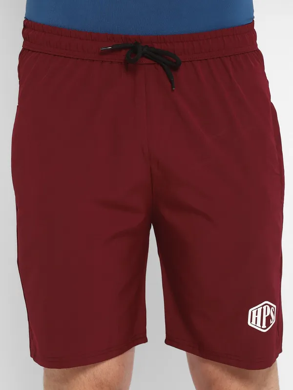 HPS_Sports_Running_Mens_Maroon_Shorts