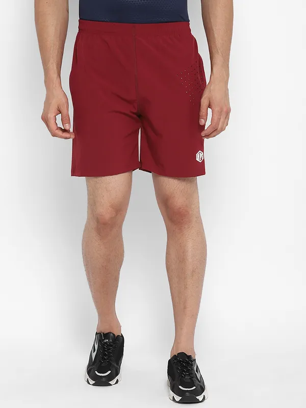 HPS_Sports_Laser_Cut_NS_Lycra_Mens_Red_Shorts