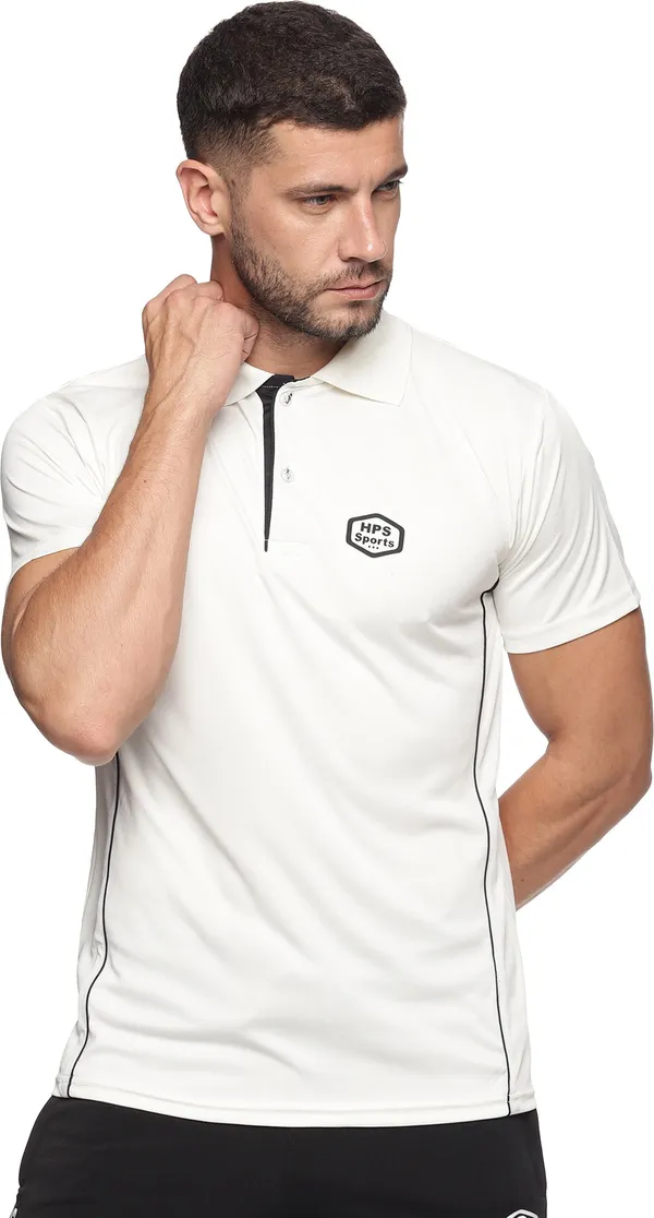 HPS_Sports_Cricket_Collar_Off_White_T-Shirt