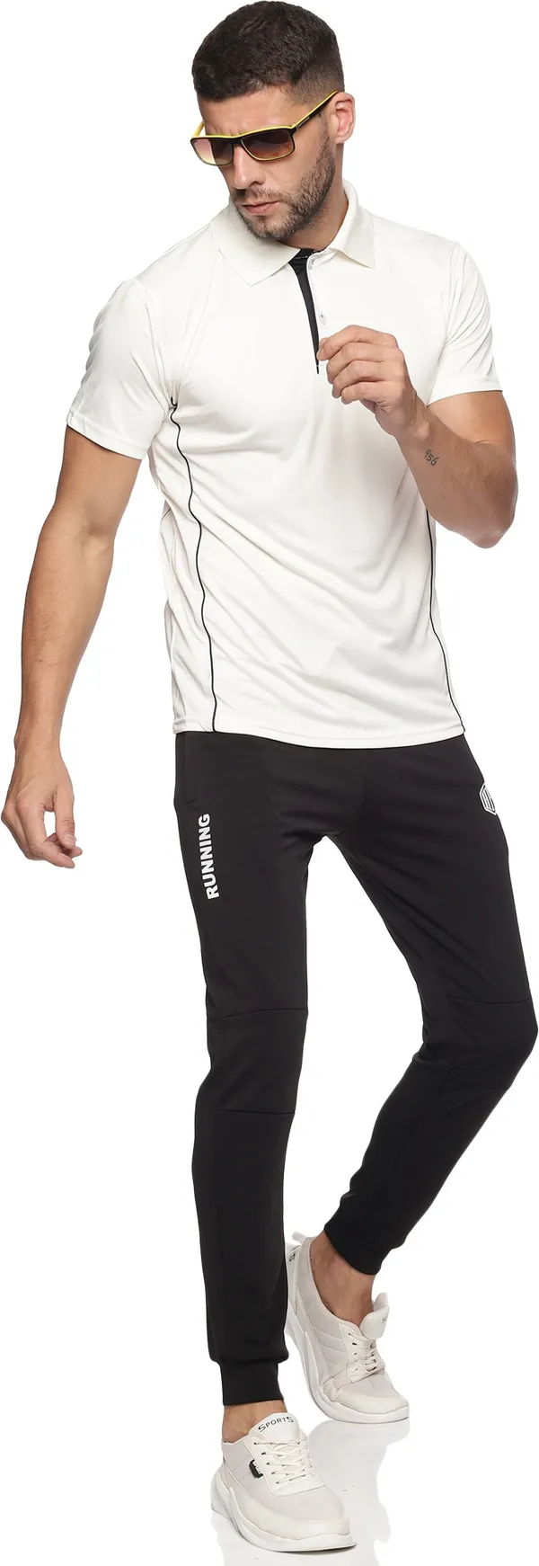 HPS_Sports_Cricket_Collar_Off_White_T-Shirt