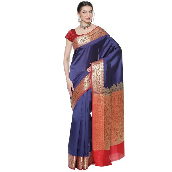 Teal_Blue_Valkalam_Katan_Silk_Banarasi_Sarees_For_Women