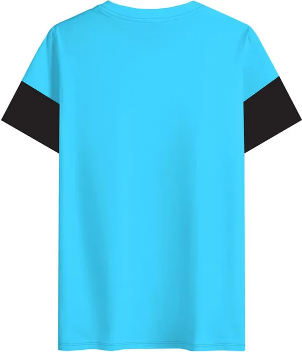 _Colorblock_Men_Round_Neck_White,_Black,_Blue_T-Shirt