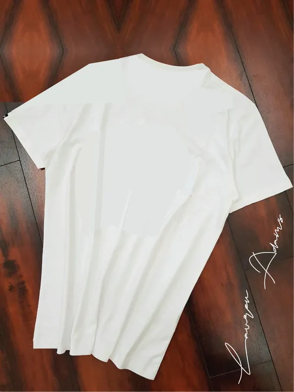 _Striped_Men_Round_Neck_White,_Pink_T-Shirt