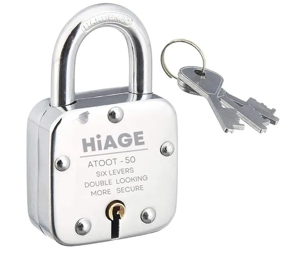 (Pack_of_5)_Padlock_Atoot_Brass_and_Steel_Silver