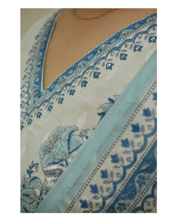 White_Cotton_Regular_Fit_Solid_Kurta_Pant_And_Dupatta_Set_For_Women