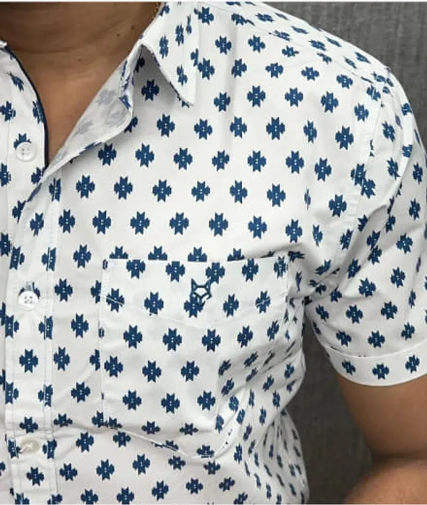 White_Color_Printed_Shirt