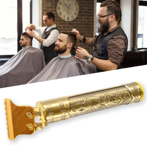 Professional_Cordless_Rechargeable_Buddha_Trimmer_With_4_Hair_Clipper