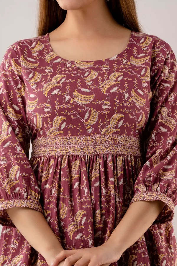 Handcrafted_Paisley_Charm_Cotton_Dress_-_Donate_with_Style!