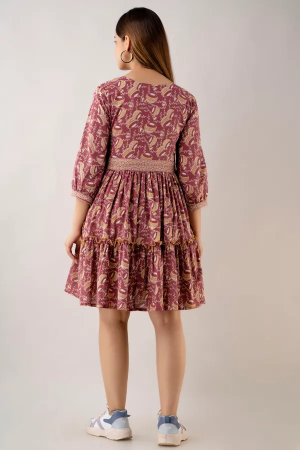 Handcrafted_Paisley_Charm_Cotton_Dress_-_Donate_with_Style!